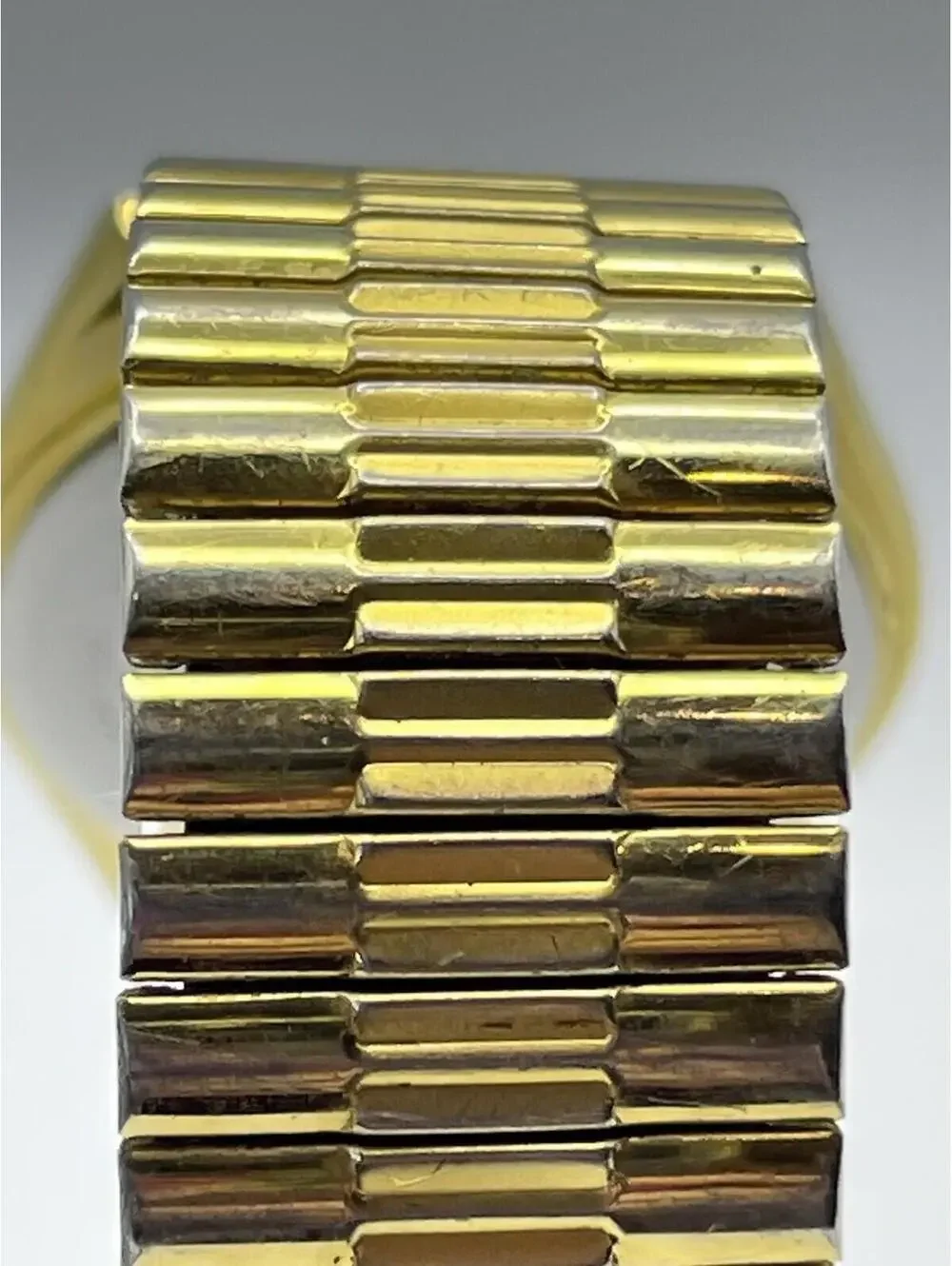 Pulsar Watch Vintage V533-8A70 Gold Tone Day-Date Dial Men's Watch 34mm Works